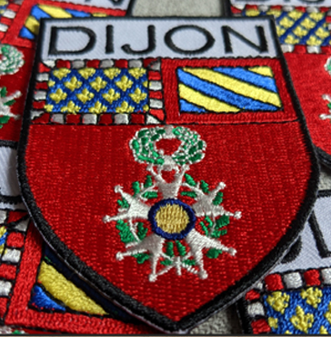 Ecusson brodé Ville Dijon CustomizeFR